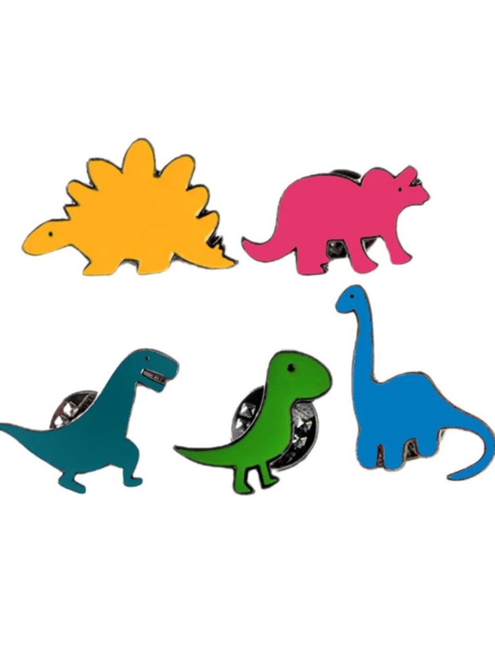 Dinosaur Enamel Pin Set